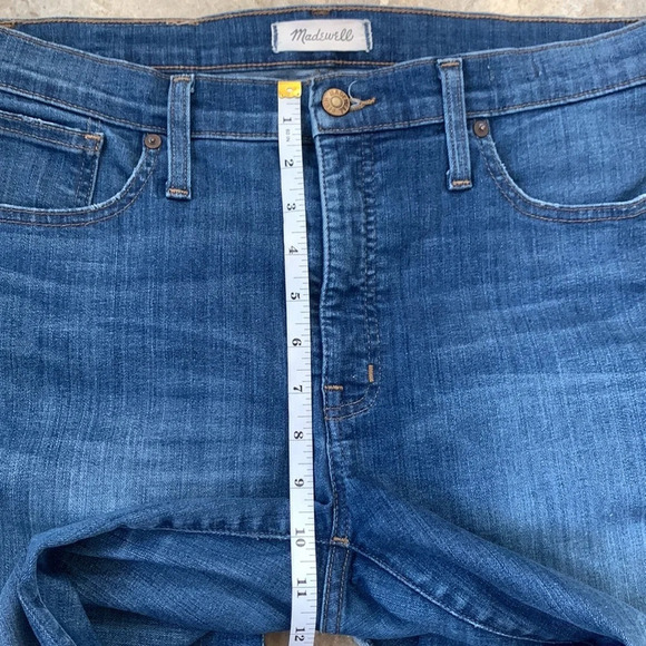 Madewell 9” High-Rise Skinny Jeans Ripped blue wash size 31 - Picture 10 of 13